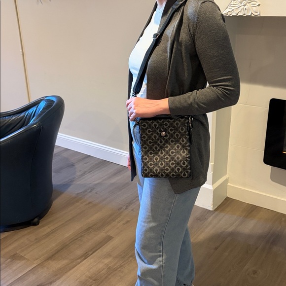 Coach Op Art Crossbody Bag in Signature Coated Canvas - Picture 3 of 10